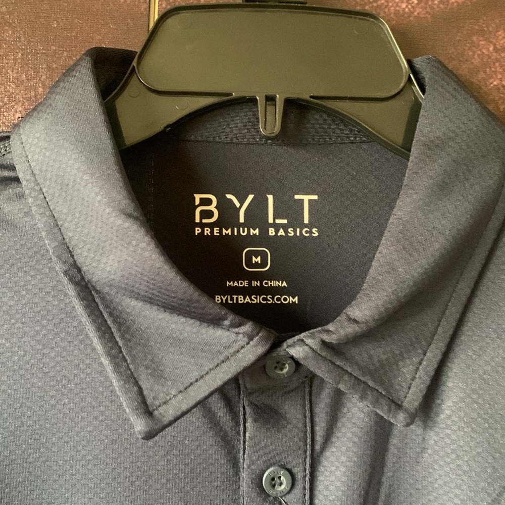 BYLT Basics Long Sleeve Polo - Picture 3 of 4